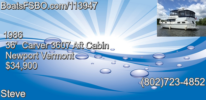 Carver 3607 Aft Cabin