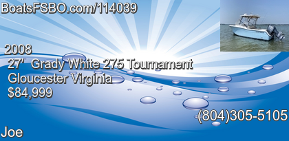 Grady White 275 Tournament