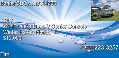 Dusky Deep V Center Console