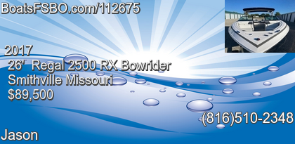 Regal 2500 RX Bowrider
