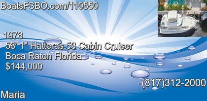 Hatteras 53 Cabin Cruiser