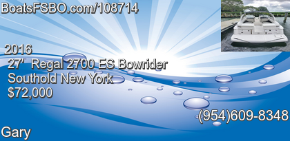 Regal 2700 ES Bowrider