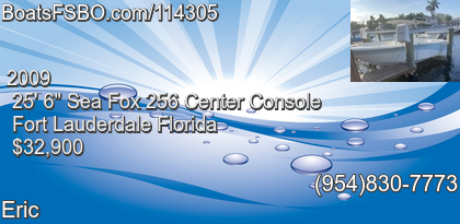 Sea Fox 256 Center Console