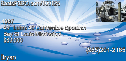 Luhrs 40 Convertible Sportfish