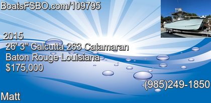 Calcutta 263 Catamaran