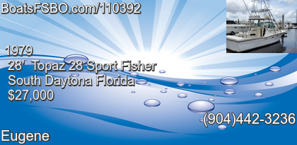 Topaz 28 Sport Fisher
