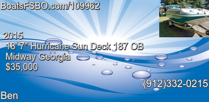 Hurricane Sun Deck 187 OB