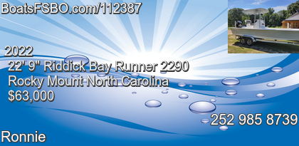 Riddick Bay Runner 2290