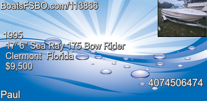 Sea Ray 175 Bow Rider
