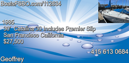 Catalina 30 Includes Premier Slip