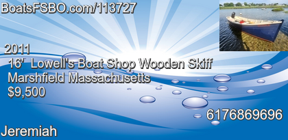 Lowell's Boat Shop Wooden Skiff