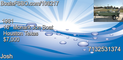Monark Jon Boat