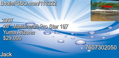 Mastercraft Pro Star 197