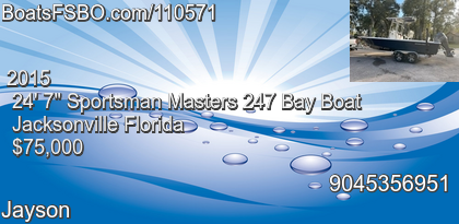 Sportsman Masters 247 Bay Boat
