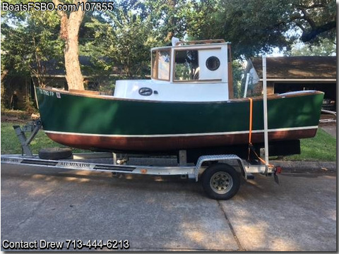 18'  1990 Tug Custom Built Classic Vintage Design Wood Tug Boat